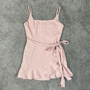 PRINCESS Polly Cottage Hill Mini Dress Women’s 4 Light Pink Back Zip Sleeveless